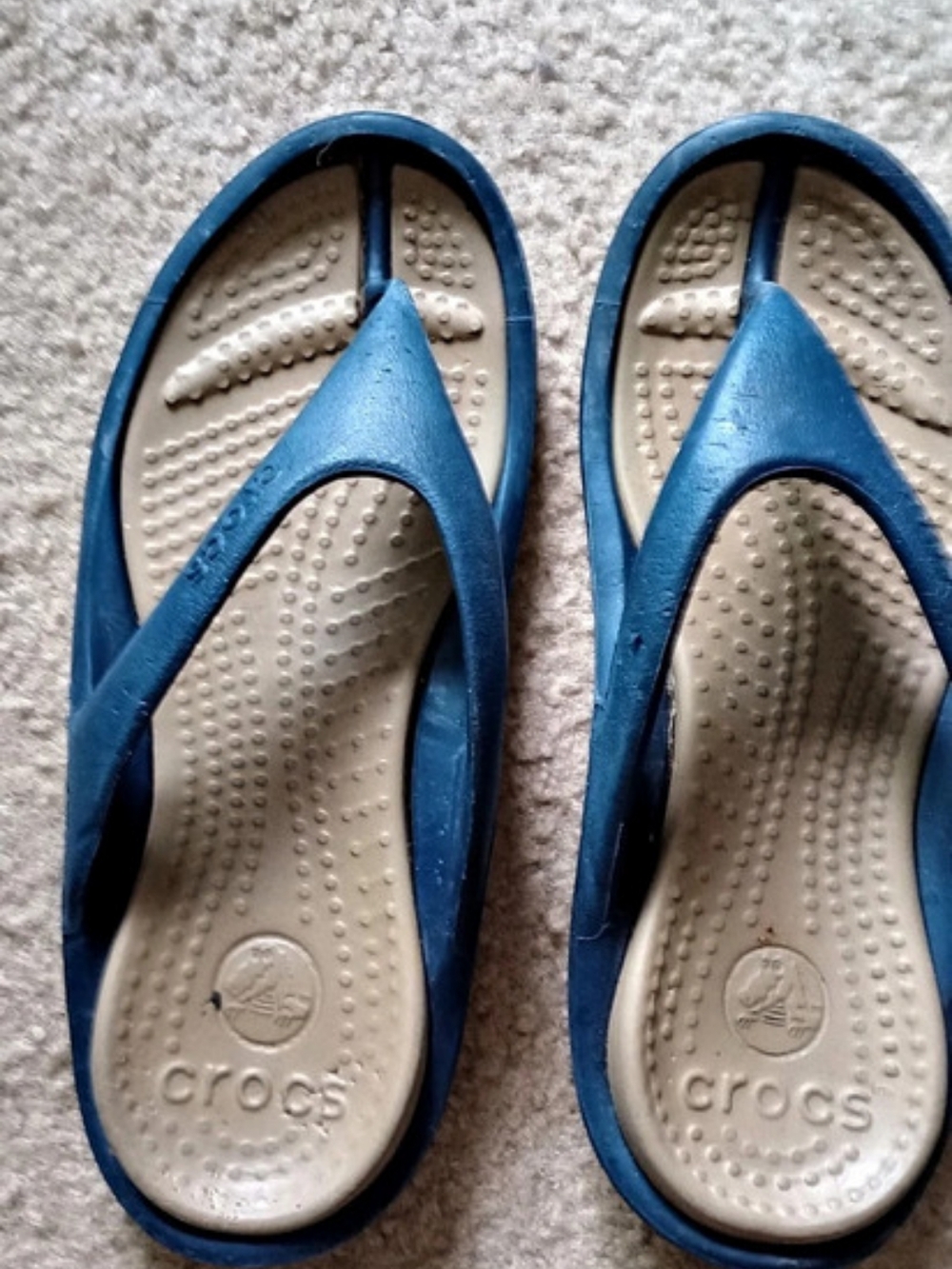 Crocs Kadee II Flip Flop Sandals Blue US 6 Mans 8 Woman  Unisex